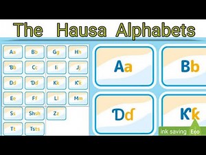 Learn the Hausa Reading and Writing from Scratch p.1