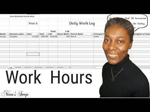 How to Use Time Log – Daily Work Activity Log Excel Template