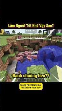 Anh Gà MC Tập Làm Người Tốt Trong Minecraft ??! 🤣 - Tập 1187 #shorts #minecraft