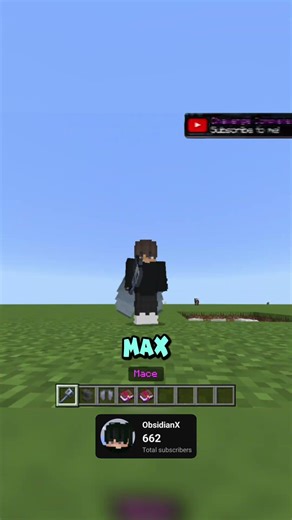 How To One Shot Using MACE in Minecraft! #Minecraft #MinecraftBedrock #MinecraftMace