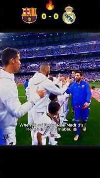 When MESSI broke real madrid heart in the Bernabéu 😳 #barcelona #realmadrid #shorts