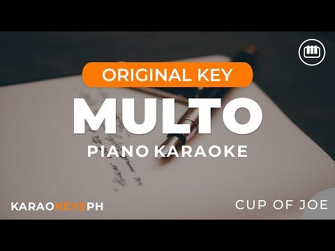 Multo - Cup Of Joe (Piano Karaoke)