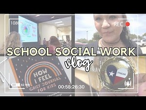 ❤️‍🩹 School Social Worker *realistic* Day in the Life |training & grief tools every counselors needs