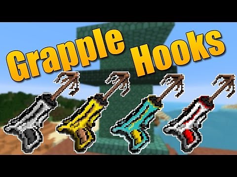 GRAPPLE HOOKS: Mod De Ganchos - Minecraft 1.10.2/1.10/1.9.4/1.9/1.8.9