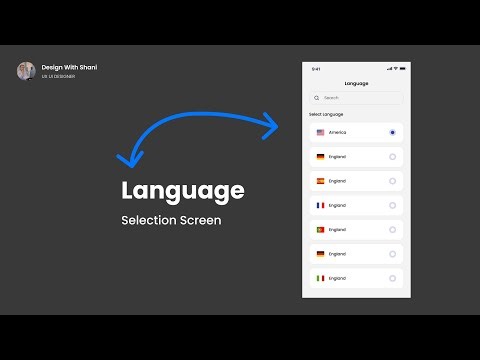 How to design langauge selective screen in figma |Figma Tutorial