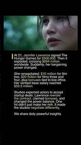 Jennifer Lawrence Was Paid $500K… Then Changed Hollywood