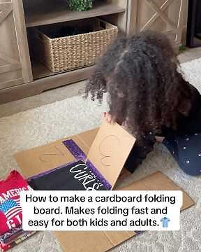 How to make a T-shirt folding board. Great for both kids and adults. Makes folding fast and easy.