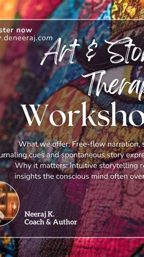 deneeraj_multilingual | 🎨✨ Art & Story Therapy Workshops, Sessions, Training Programs & Retreat Courses by DMS Heal. Express. Transform. 🌿🖋️ Step into a safe,... | Instagram