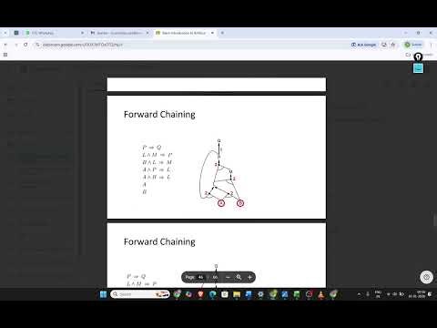 FORWARD AND BACKWARD CHAINING PROPOSITION LOGIC