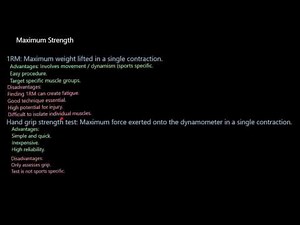 Evaluation of Strength