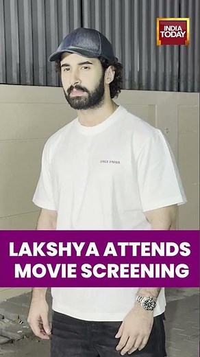 Lakshya Spotted at Movie Screening | Stylish Entry at Bollywood Event in Mumbai