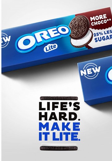 Discover OREO Lite: Less Sweet, More Chocolate Delight