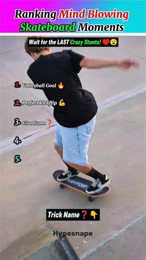 Ranking Mind-Blowing Skateboard Trick Moments 🛹🔥