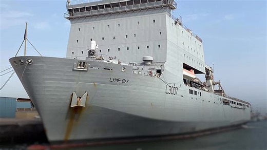 Navy fits ship with minehunting drones ahead of possible Hormuz deployment