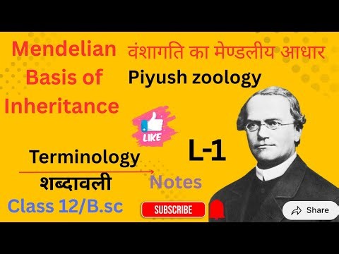 #mendelion basis of inheritance # वंशागति का मेण्डलीय आधार #terminology #class12 #neet #b.sc #m.sc