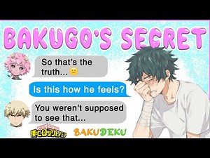Deku Finds SECRETS in BAKUGOU'S ROOM 😯 BNHA Texts - MHA Chat - BakuDeku