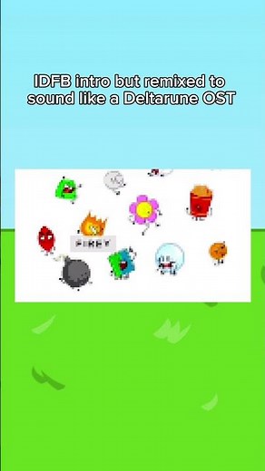 IDFB intro remixed in the style of Deltarune! #shorts #osc #bfdi #idfb #deltarune