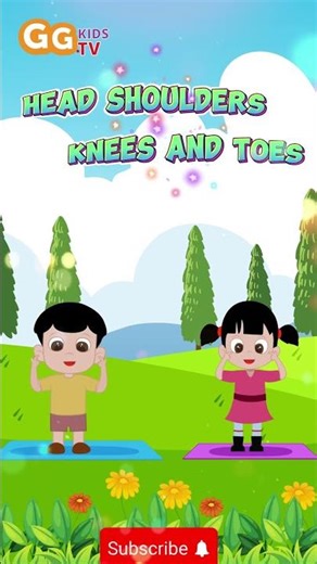Head Shoulder Knees And Toes #shortsviral #nurseryrhymes
