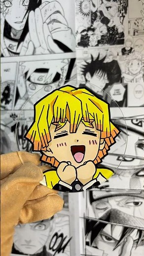 Anime glass paint tutorial 💛 #animeglasspainting #animeart #demonslayerart #animeartist #animeedits