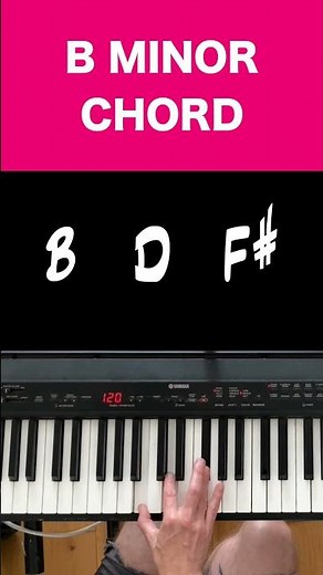 Learn To Play B Minor Chord On Piano: Easy Tutorial For Beginners | Music Simply Understood #bminor