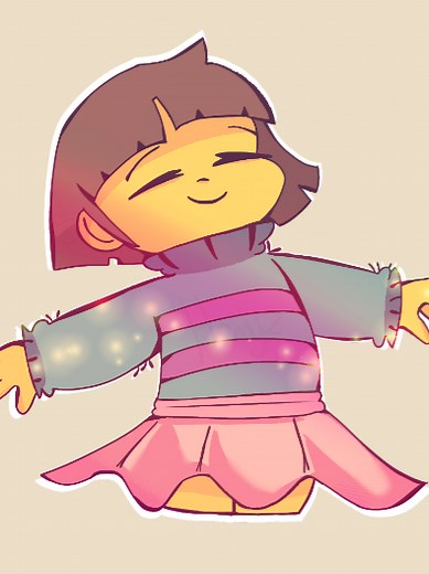Frisk undertale speed paint!! #undertale #undertalefrisk #fyp #frisk #friskundertale #stickers #speedpaint #ibispaint