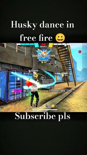 husky dance in free fire 😁
