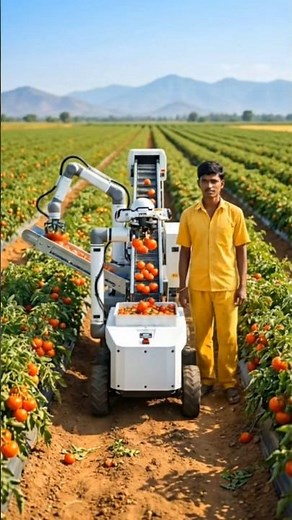 Smart Tomato Harvesting Robot in Modern Farming 🚜🍅