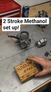 Methanol set up on a 2 stroke racing Carb. #2stroke #racing #bike #methanol
