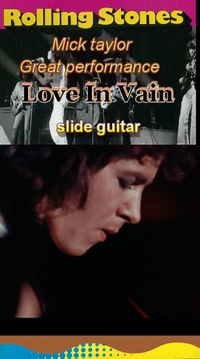 Love In Vain | Mick Taylor's Greatest Slide Guitar Performance #shorts