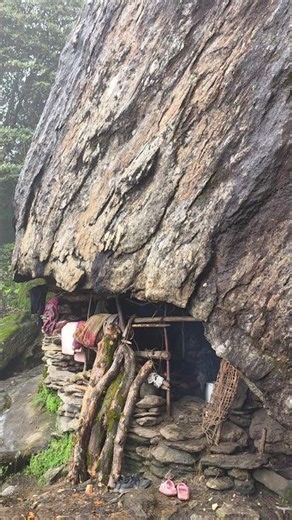 Life Inside a Traditional Cave with Buffalo | Ancient Himalayan Village Life in Nepal #villagelife