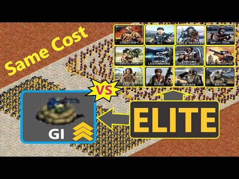 Elite Gi's vs Elite All Game Infantry - Red Alert 2