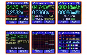Arduino USBテスターによる 電圧 電流 電力 モニター