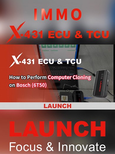 X-431 ECU & TCU | How to Perform Computer Cloning Function on Bosch (6T50)｜LAUNCH #BOSCH #431 #pad9 #tablet #MechanicLife #DiagnosticTools #diagnose #launchx431 #launchtech #X431 #Automatic #vehicle #mechanic #fyp #immo #anti #theft #key #add #smart