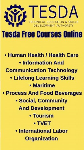 Free Tesda Courses Online #tesda #tesdaonlineprogram