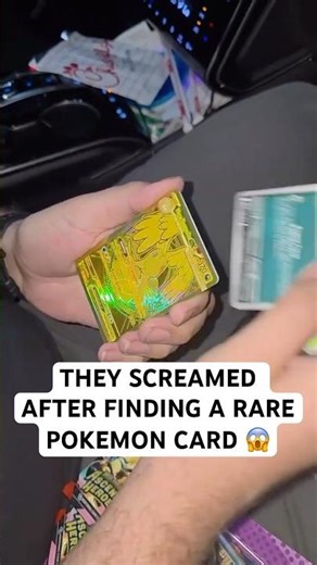 THEY SCREAMED AFTER FINDING A RARE POKEMON CARD 😱