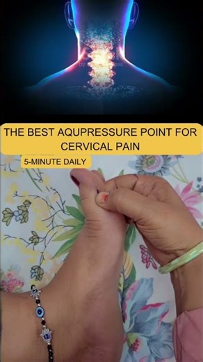 Acupress point SIENDO LAS CERVICALES #viralshort #painrehabb #acupressure #daily