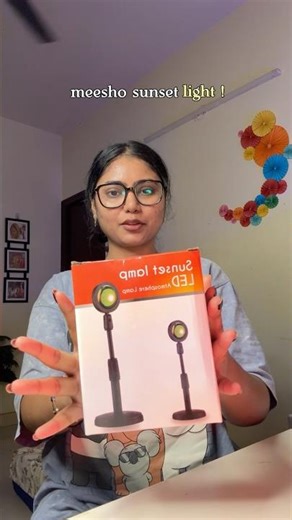 sunset *lamp LIGHT🏮😍fr MEESHO😢remote not working #ytshorts #meeshofinds #light #meesho #shorts