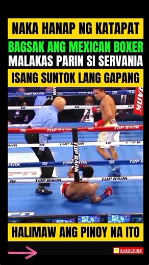 PINOY GENESIS SERVANIA! PANALO KONTRA MEXICAN BOXER BAGSAK