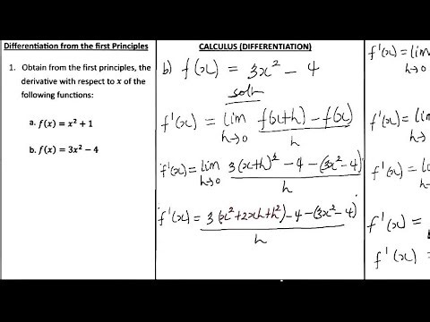 Differentiation from the first Principles_ lesson 1