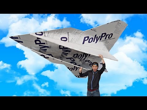 World's LARGEST Paper Airplane!