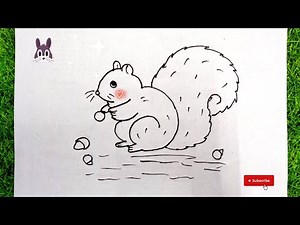 How To Draw Squirrel Drawing Easy Step By Step 🐿️ 🐿️