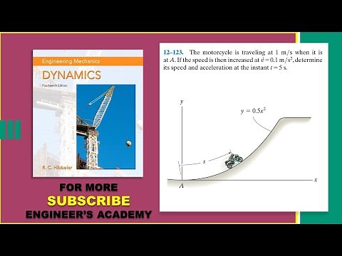 12-123 | Curvilinear Motion | Engineering Dynamics Hibbeler 14th Edition | Engineers Academy