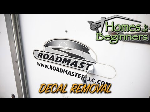 How to Remove Decals on a Trailer using a Heat Gun