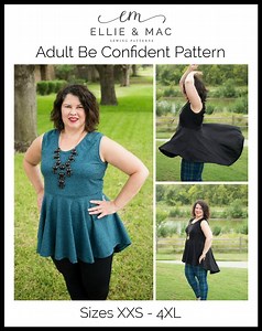 Be Confident Tunic & Dress Sewing Pattern (adult)
