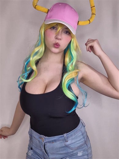 lucoa bailando ❤️ #cosplay #fyp #baile #lucoa #dragonmaid