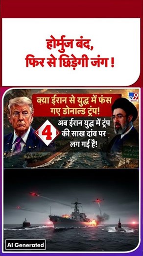 US Iran War Update: होर्मुज बंद, फिर से छिड़ेगी जंग ! - TV9 #shortsvideo #youtubeshorts