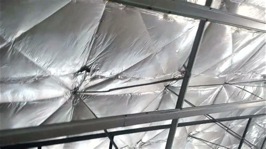 Underdeck insulation with 50 mm thick glass wool with one side of aluminum foil. Proflex systems