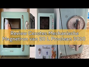 Review Cecotec Mechanische Magnetron van 20 L Proclean 3010 Retro Blauw. 700 W in 6 niveaus, Timer t