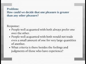 J.S. Mill on Utilitarianism