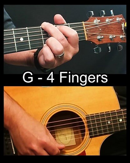 How to Play the G Chord (4-Finger Version) on Guitar | Clear Note Demo 🎸 #learnguitar